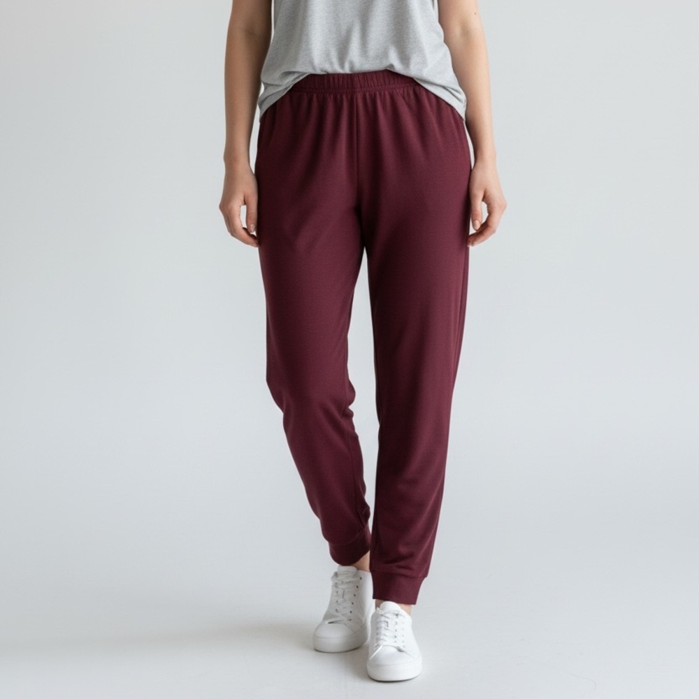 Athleta Burgundy Track Pants